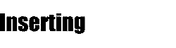Machine Inserting